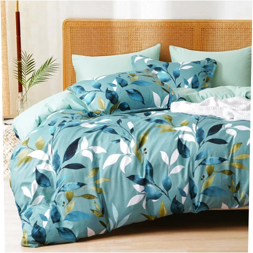PHF Ultra Soft Floral Duvet Cover Queen Size, Printed Bedding Set 3 Pieces, Comfy Farmhouse Pattern Duvet Cover Set with 2 Pillow Shams, Zipper Closure and 8 Ties, 90