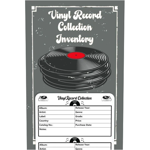 Rick M. Gill Vinyl Record Collection Inventory | Vinyl Record Collector Log Book | A Simple Way To Keep Track And Review Your Collection | 6-inch X 9-inch