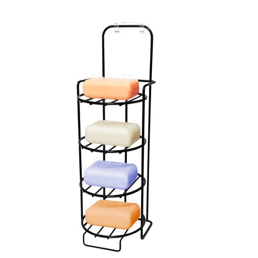 Ehzyaz Shampoo Bar Holder for Shower - Bar Soap Holder for Kitsch Shampoo and Conditioner Bar Set, Self Draining Soap Dish for Bathroom Wall, Compatible with Kitsch Any Soap Bar(4 Tier)