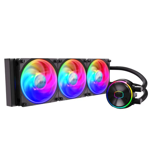 Cooler Master MasterLiquid PL360 FLUX Close-Loop AIO CPU Liquid Cooler, Gen2 ARGB Dual Loop Pump, 360mm Radiator, PL-Flux 120 PWM Fans, AMD Ryzen AM5/AM4, Intel LGA1700/1200 (MLY-D36M-A23PZ-R1)