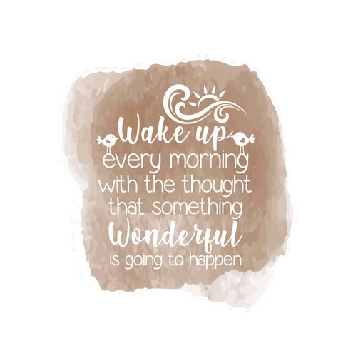 Design With Vinyl Something Wonderful is Going to Happen Hopeful Expectations Encouraging Magical Wall Art Sticker Designs Vinyl Stickers for Home House Walls Rooms Windows Bedroom Decoration Size (12x12 inch)
