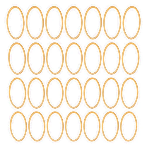 FASHEWELRY 30Pcs Stainless Steel Oval Linking Rings Golden Open Bezel Frames Charms Connectors Earrings Beading Hoop Findings for Jewelry Making