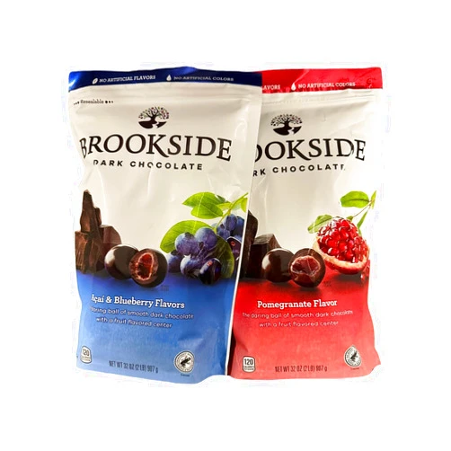 Generic Brookside Dark Chocolate 32oz (Pack of 2) (COMBO PACK : Acai & Blueberry + Pomegranate) Total 64 oz, Big