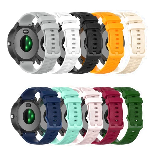 FitTurn 10Pack Bands Compatible with Umidigi Uwatch 2S Watch 22mm Replacement Soft Durable Quick Release Silicone Watch Band Strap Breathable Wristband for Uwatch 2S watch Accessories (TenColors)