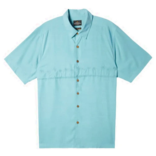 Quiksilver - Mens Tahiti Palms 4 Woven Shirt, Color Reef Waters, Size: X-Large