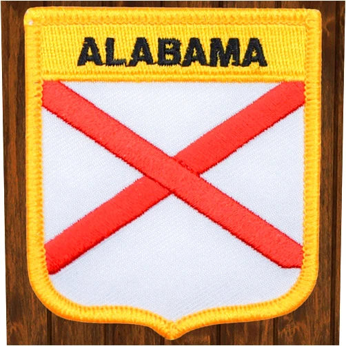Paddy's Patches Alabama, Montgomery, Birmingham, AL Iron On Patch 2.75