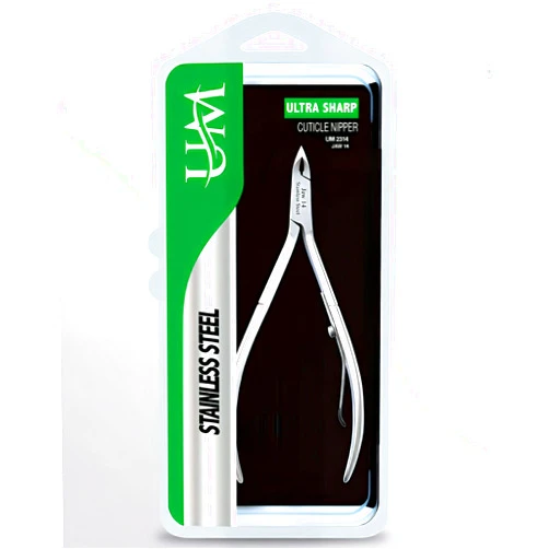 UM Supplies Cuticle Trimmer | Hangnail Remover | Extremely Sharp | Professional Cuticle Nippers | Stainless Steel | Cuticle clippers | Pedicure Manicure Tool I Jaw 14 (5mm)