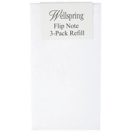 Wellspring Flip Note Lined Refill Pad, Blank Paper, 3 Pads Per Pack, 50 Sheet Pads (2204) (1)
