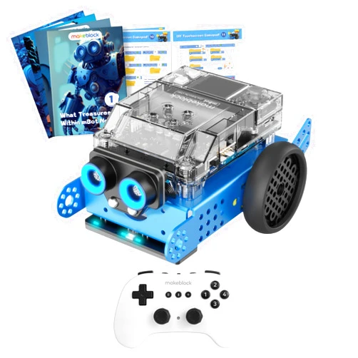 Makeblock mBot Neo Educational Coding Robot with Bluetooth Wireless Remote Controller, Scrath and Python Programming in Classroom, AI and Technology Learning for Kids