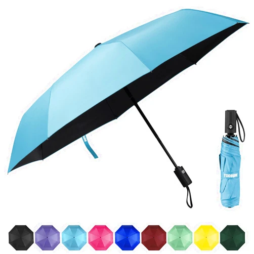 Yoobure Windproof Travel Umbrella, Automatic Umbrellas for Rain, Portable & Compact Umbrella for Backpack, Sun Umbrella for Walking, Folding Small Umbrella for Car, Lightweight Strong UV Protection