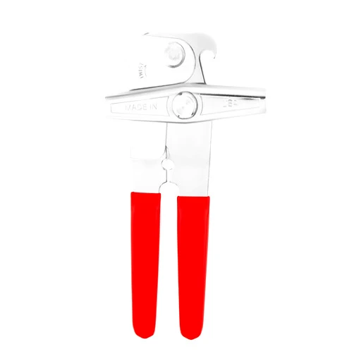 EZ PICK UP EZ-DUZ-IT Deluxe Can Opener with Red Grips