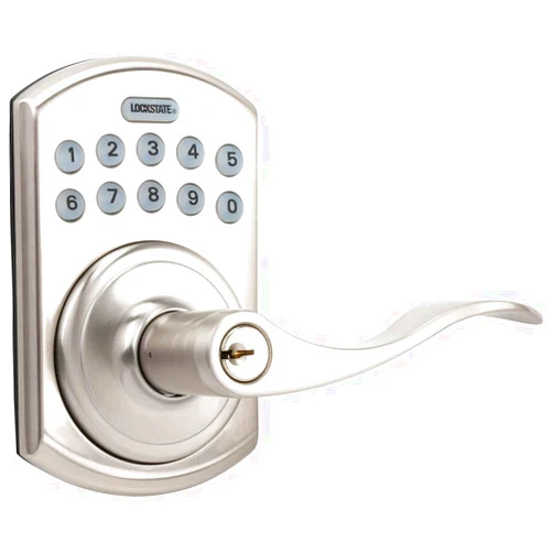 LockState RemoteLock OE-550L Residential WiFi Lever Smart Lock Satin Nickle