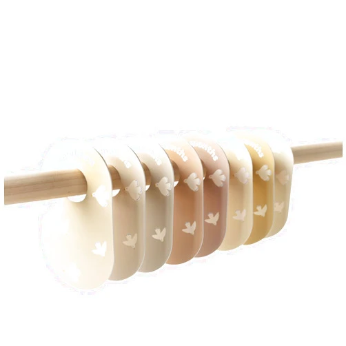 3 Sprouts Baby and Toddler Hanger Closet Dividers Set of 8 - Durable Nursery Closet Organizer for Baby Clothes by Size/Age for Infant to Toddler, Boy & Girl - Bird