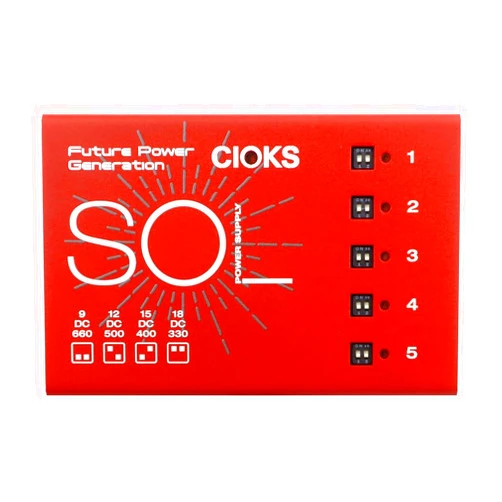 Cioks SOL Pedal Power Supply, Red (Gear Hero Exclusive)