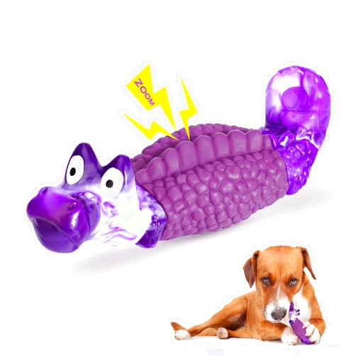 HGB Squeaky Dog Toys for Aggressive Chewers, Tough Indestructible Dog Chew Toy for Large Medium Dogs, Interactive Dog Toys to Keep Them Busy, Dog Toys for Boredom & Enrichment, Bacon Flavor