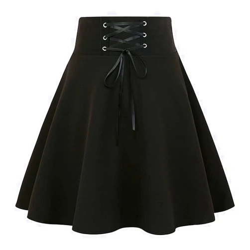 IDEALSANXUN Gothic Plaid Mini Skirts for Women Short High Waist Plaid Skirts