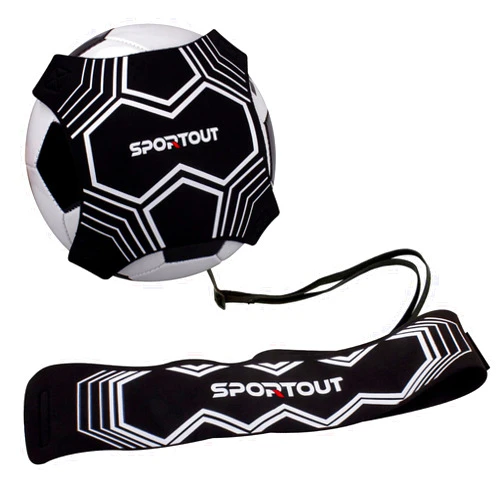 Sportout Soccer/Volleyball Training Equipment Aid, Solo Soccer Trainer, Football Accessories with Adjustable Waist Belt for Kids Adults, Perfect Soccer/Volleyball Gift