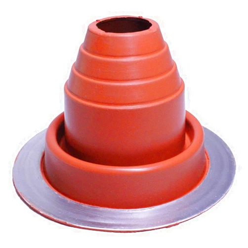 Flashers #2 Silicone High Temp Flexible Roof Jack Pipe Boot Metal Roofing Pipe Flashing (Pipe OD 1-3/4