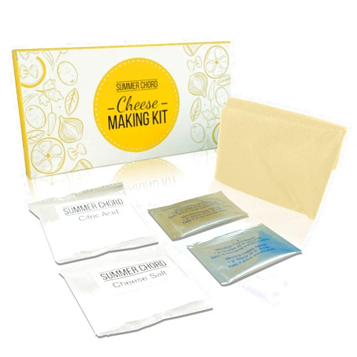 Summer Chord Beginners Cheese Making Kit- Make Your Own Fresh Mozzarella, Ricotta, Buratta, Mascarpone and Goat Cheese