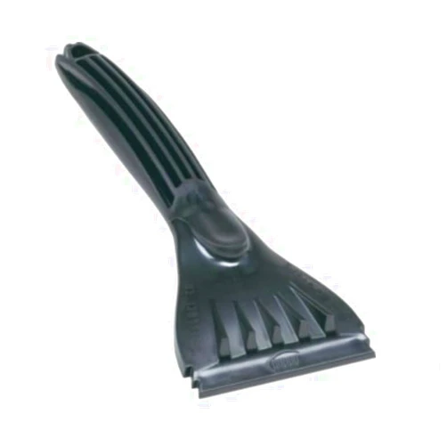 Edward Tools Ice Scraper for Car Windshield - 10” Heavy Duty Plastic Scraper - Ergonomic Handle with Ultra Flat Blade for Quick Scraper Snow and Ice - Extra Pressure Thumb Button