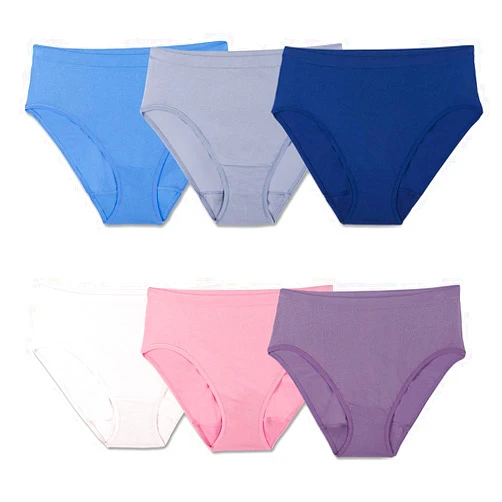 Fruit of the Loom Women's No Show Seamless Underwear, Amazing Stretch & No Panty Lines, Available in Plus Size