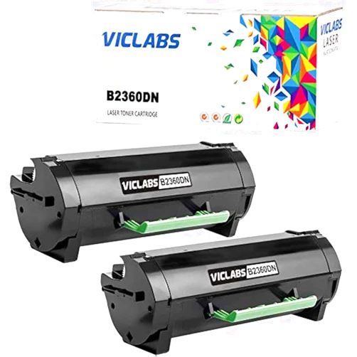 VicLabs Compatible B2360DN Toner(M11XH 331-9805) Replacement for Dell B2360DN Toner Cartridge for Dell B2360DN B2360 B2360D B3460 B3460D B3460DN B3465 B3465DN B3465DNF Printers-8,500 Pages（2 Black