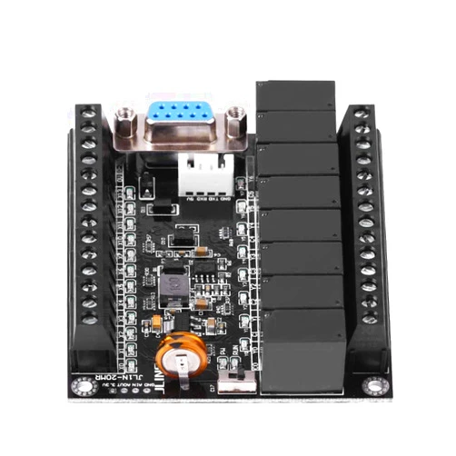 Hilitand Programmable Logic Controller, PLC Regulator DC 24V FX1N-20MR Industrial Control Board 86 x 73 x 20mm