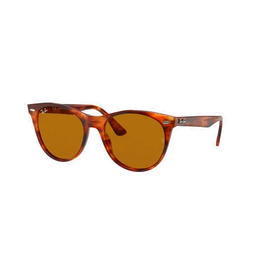 Ray-Ban Men's RB2185f Wayfarer Ii Low Bridge Fit Round Sunglasses
