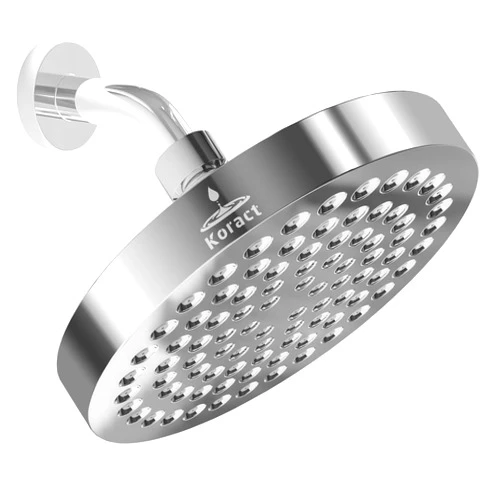 Koract Shower Head, High Pressure Rain, Premium Quality Luxury Design, Anti-Clogging Silicone Nozzles, Adjustable Replacement for Your Bathroom Shower Heads (Luxury Polished Chrome, 6 inch Round)