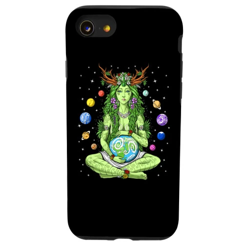 Hippie Nature Fantasy Clothing iPhone SE (2020) / 7 / 8 Gaia Greek Goddess Pagan Mother Earth Hippie Nature Witchy Case