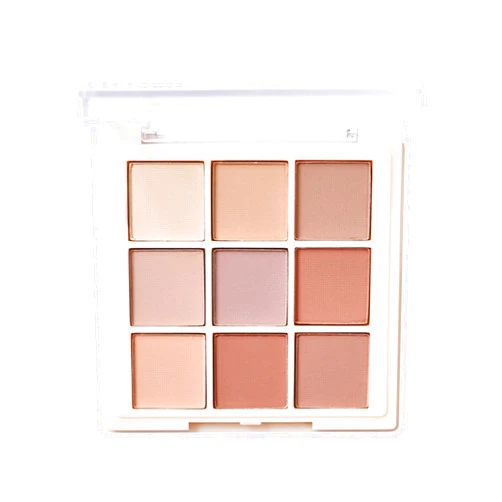 SURORAIN 9 Colors Matte Eyeshadow Palette, Highly Pigmented Long Lasting Matte Nude Shimmer Eyeshadow Pallet,Beige Earth Neutral Smoky Waterproof Cosmetic Eye Shadows