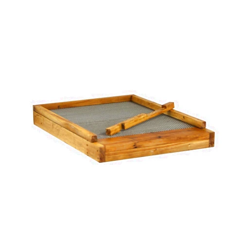 Hoover Hives 10-Frame Wax Coated Screened Bottom Board with Entrance Reducer – Durable Beekeeping Component for Ventilation and Pest Control
