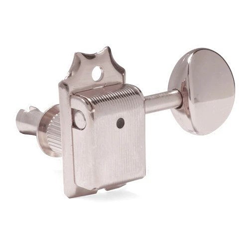 Gotoh Vintage-style Oval Knob 6-In-Line Tuners, Nickel