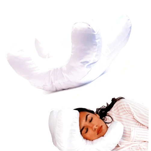 Flawless Face Pillow + Free White Satin Pillowcase! Beauty Sleep, Anti Wrinkles-Aging, Back Sleeping