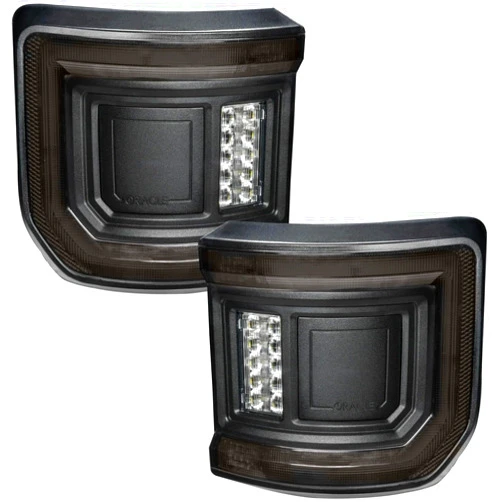 ORACLE Lighting 5882-504 Pair of Tinted Flush Mount LED Tail Lights fits 2020 2024 Gladiator JT - Low-Profile Wrap-Around Design and Durability