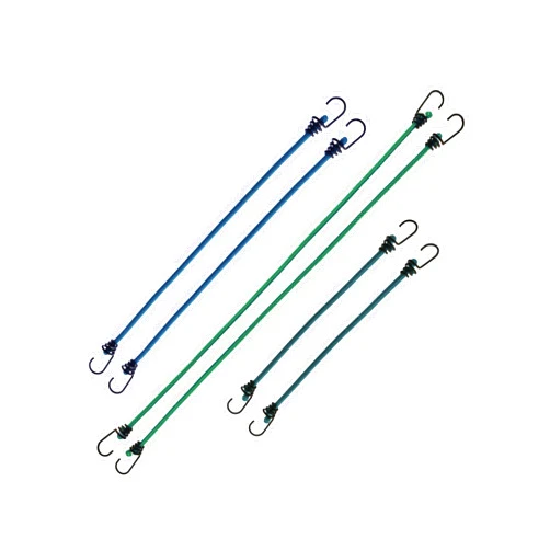 Coghlan's Assorted Bungee Cords 6-Pack - Durable Elastic Cords for Secure Camping Gear, Outdoor Activities & Storage Solutions, Includes 12