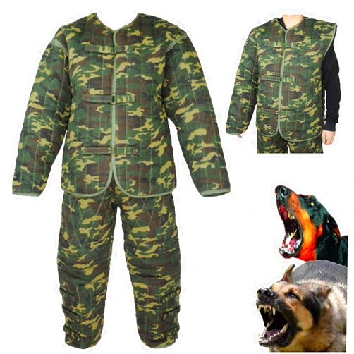 FHUILI Dog Training Suit - Training Dog Protective Clothing - Professional Dog Large Body Protection Bite Sleeves Suit Police Dog Training Jacket and Pants