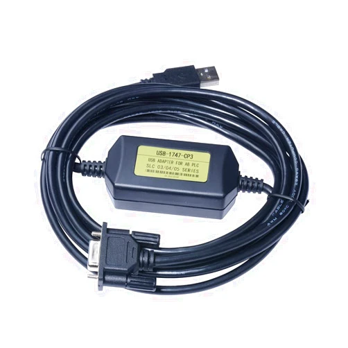 Washinglee PLC Programming Cable for Allen Bradley SLC 5/03 5/04 5/05 SLC500 and Micrologix1400, for USB-1747-CP3 Replacement, FTDI chip (10 FT/ 3 M).