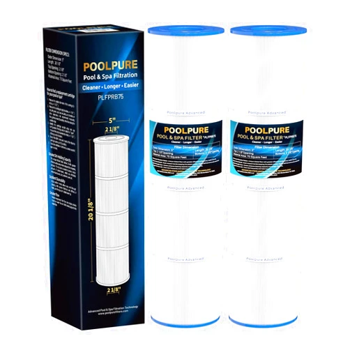 POOLPURE PRB75 Spa Filter Replaces Rainbow RTL-75, Custom Molded Products 25390, Pleatco PRB75, Unicel C-4975, Pentair R173435, 17-2632, R172503, Filbur FC-2395,75 Sq.ft. 2pack