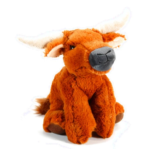 The Petting Zoo Longhorn Stuffed Animal Plushie, Gifts for Kids, Wild Onez Wildlife Animals, Longhorn Plush Toy 9 inches