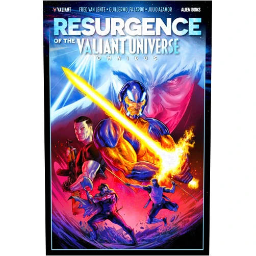 By Fred Van Lente (Author), A.J Ampadu (Author), Ryan Cady (Author), Becky Cloonan (Author), Michael W. Conrad (Author), Guillermo Fajardo (Artist), Sergio Monjes (Artist), Diego Giribaldi (Artist), Tomas Aria (Artist), Al Barrionuevo (Artist), Andres Ponce (Artist), Alvaro Papagiani (Artist), Rodrigo Rocha (Artist), Jesus Barrios (Artist) & 10 more Resurgence of the Valiant Universe Omnibus