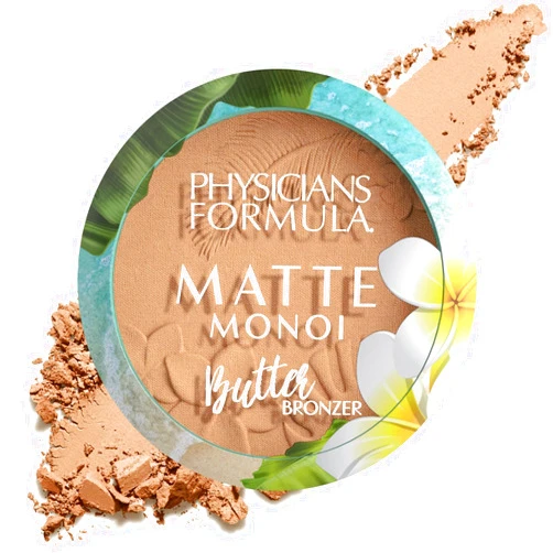 Physicians Formula Matte Monoi Butter Bronzer Matte Bronzer Powder Face Makeup, Dermatologist Tested, Light Bronzer