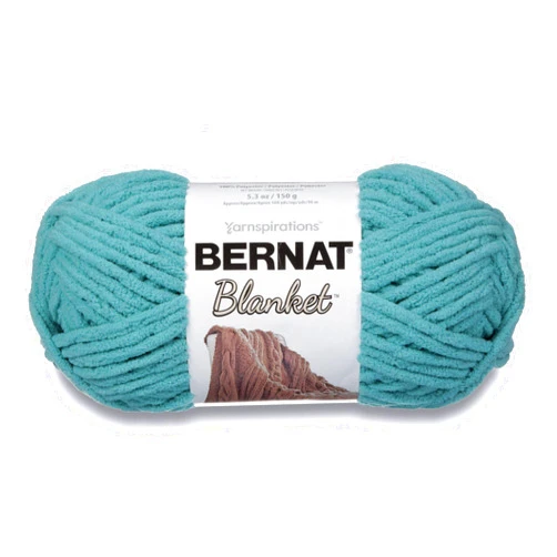 Bernat Blanket Super Bulky Yarn, 5.3oz, Guage 6 Super Bulky, Light Teal