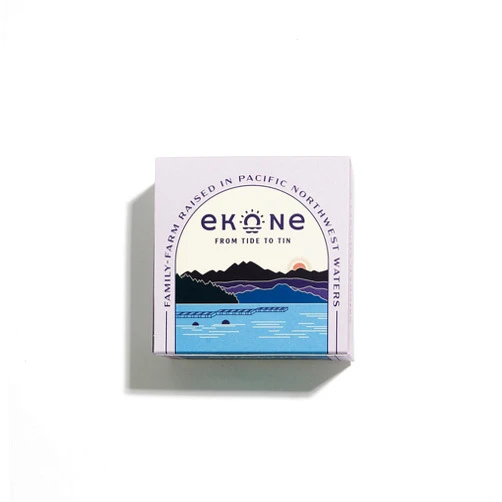 Ekone Oyster Company Ekone Smoked Mussels Farmed, Raised, Canned in Washington State 2.75oz (6 Pack)