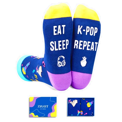 Zmart Music Gifts for Women Men - Kpop Gifts for Girls, Theater Dance Music Socks Weed Gifts