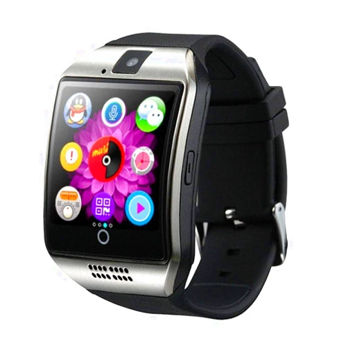 TechFaith Smart Watch, Bluetooth Smartwatch Touch Screen Wrist Watch with Camera/SIM Card Slot,Phone Smart Watch for Kids, Adults Fitness Tracker (Silver)