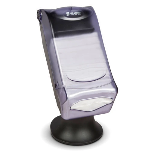San Jamar - H5005SCL H5005S Venue Fullfold Control Napkin Dispenser with Stand, 500 Capacity, 8