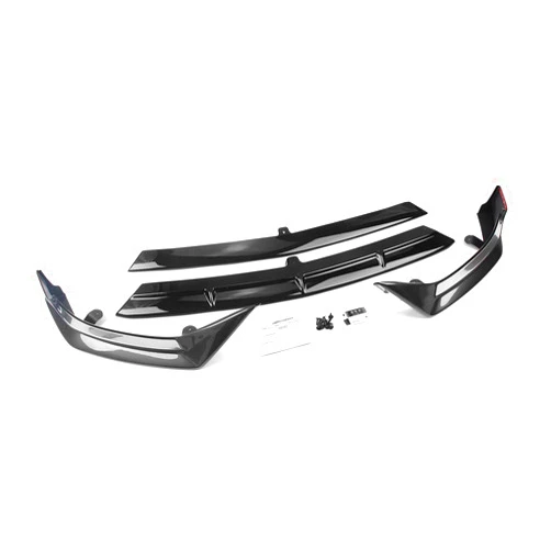 THITZBMDJ Gloss Black Front Bumper Spoiler Lip Blade+Side Splitter Cover Kit Compatible With Mercedes Benz C Class W206 Sport 2022-2023 C300(GRAY)