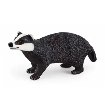 Schleich Wild Life, Animal Figurine, Animal Toys for Boys and Girls 3-8 years old, Badger