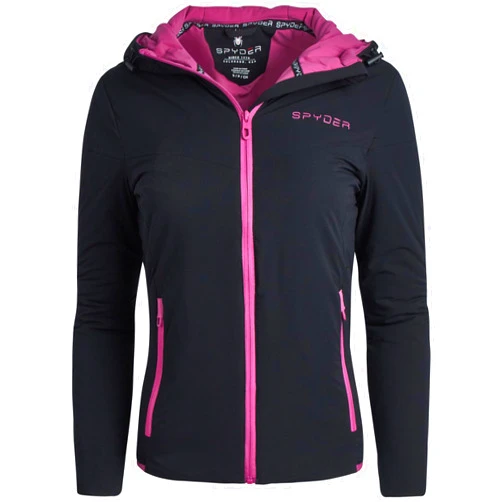Spyder Women's Performance Windbreaker Jacket - Insulated Lightweight Full Zip Wind and Water-Resistant Hooded Jacket (S-XL)